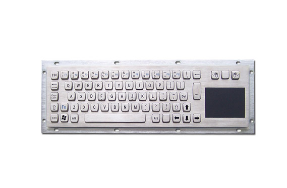 Metal keyboard with touchpad